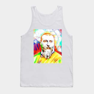 Jean-Baptiste Alphonse Karr Colourful Portrait | Jean-Baptiste Alphonse Karr Artwork 11 Tank Top